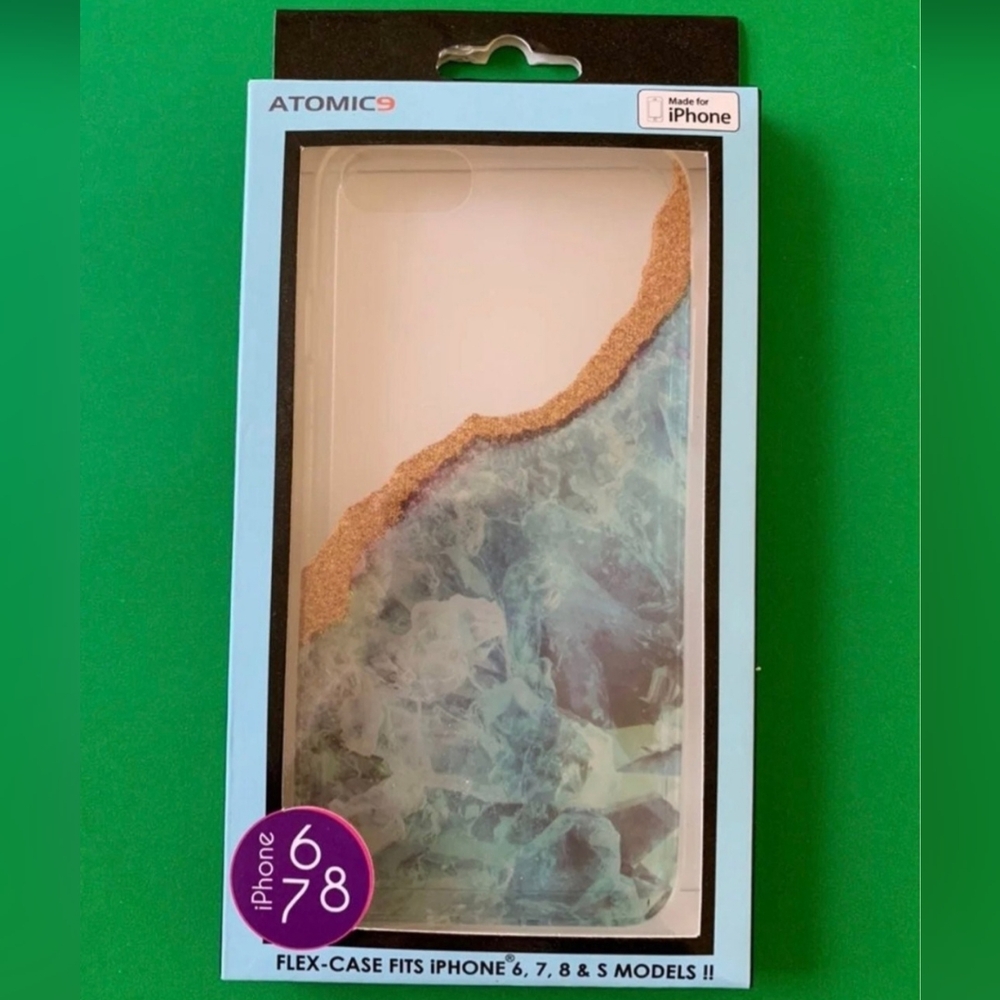 iPhone 6/7/8/SE - Atomic9 Soft Case (CLEAR/BLUE MARBLE)